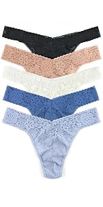 【HANKY PANKY】set of 12 stretch-lace low-rise thongs Amazon.com: hanky panky - Daily Lace Low Rise Thongs for